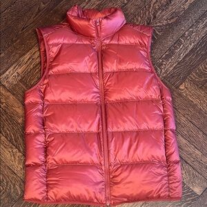 Uniqlo dark orange Puffer Vest